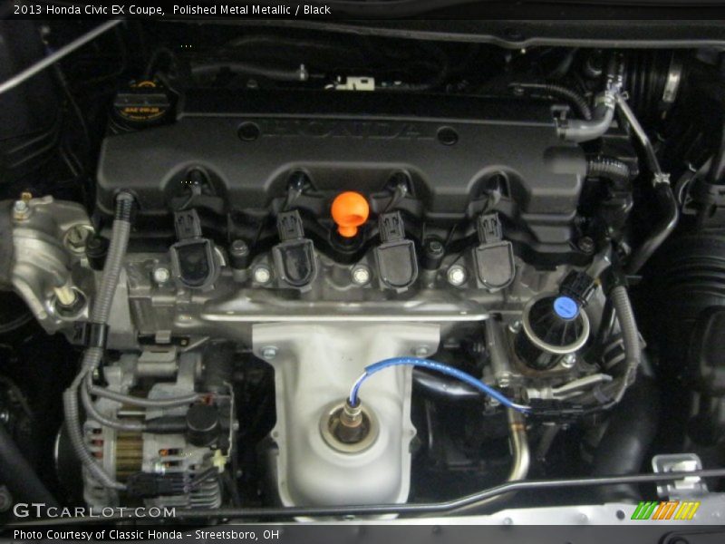 Polished Metal Metallic / Black 2013 Honda Civic EX Coupe