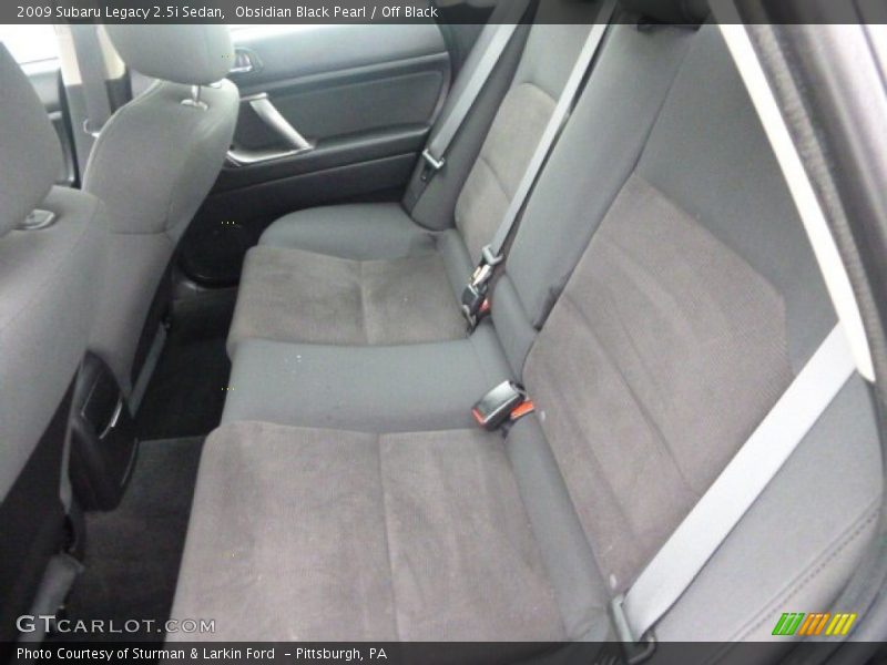 Obsidian Black Pearl / Off Black 2009 Subaru Legacy 2.5i Sedan