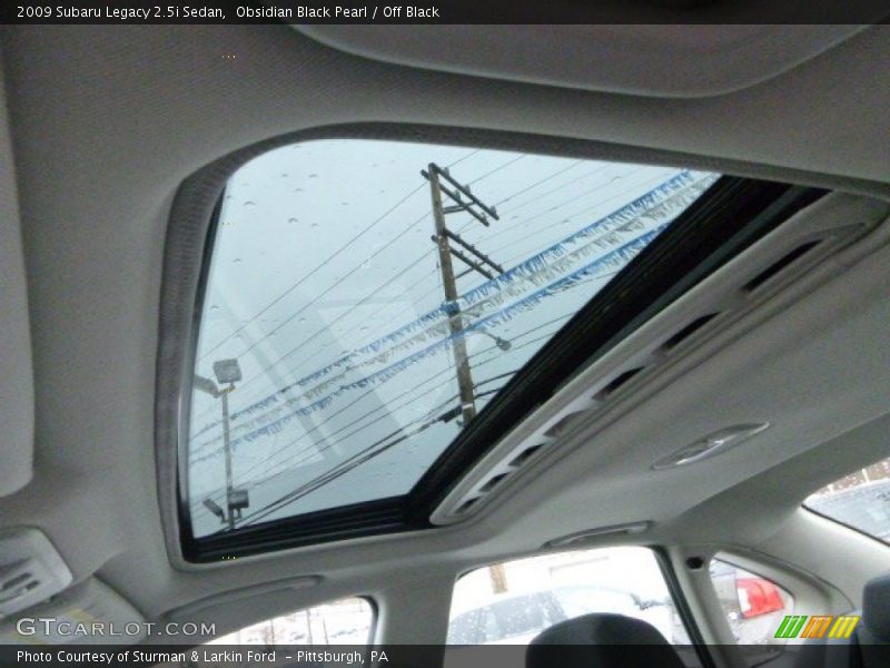 Obsidian Black Pearl / Off Black 2009 Subaru Legacy 2.5i Sedan