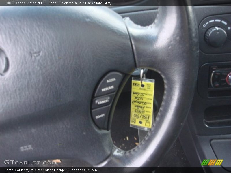 Bright Silver Metallic / Dark Slate Gray 2003 Dodge Intrepid ES