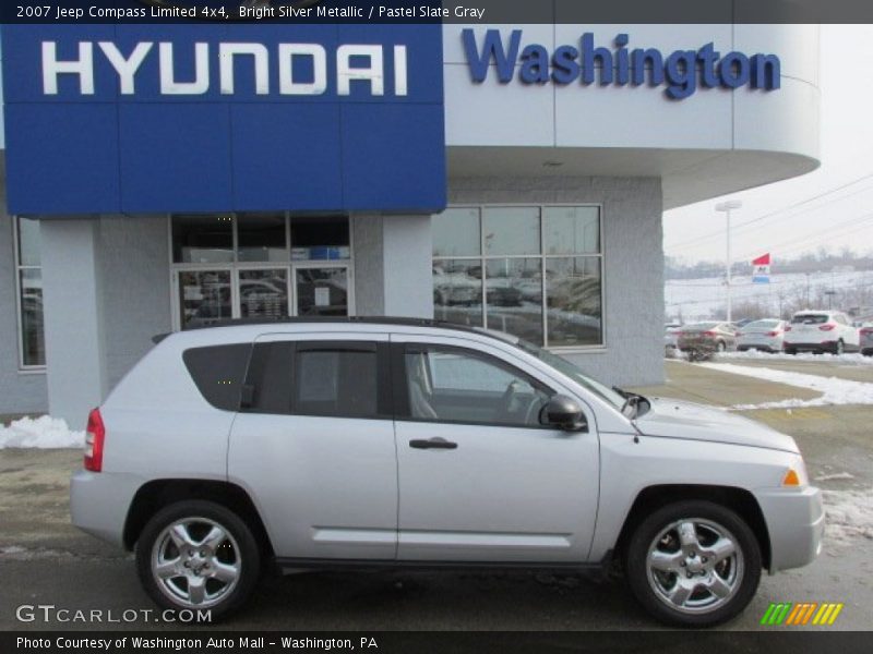 Bright Silver Metallic / Pastel Slate Gray 2007 Jeep Compass Limited 4x4
