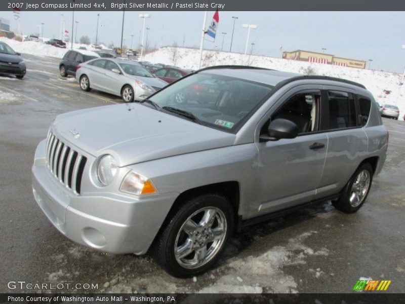Bright Silver Metallic / Pastel Slate Gray 2007 Jeep Compass Limited 4x4