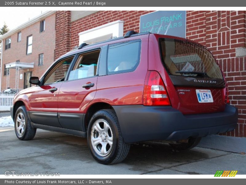 Cayenne Red Pearl / Beige 2005 Subaru Forester 2.5 X
