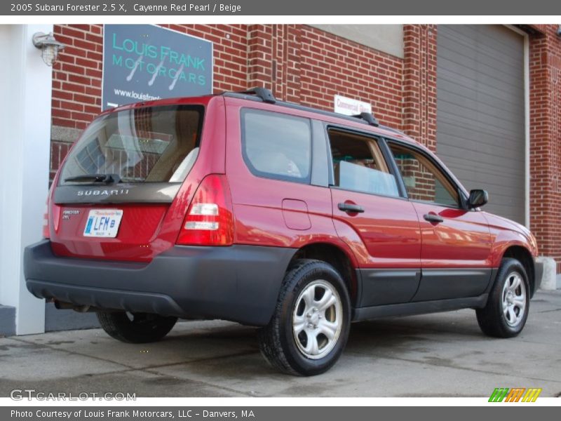 Cayenne Red Pearl / Beige 2005 Subaru Forester 2.5 X