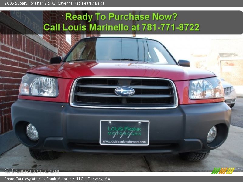 Cayenne Red Pearl / Beige 2005 Subaru Forester 2.5 X
