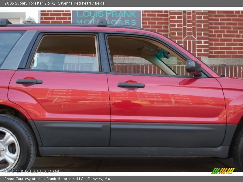 Cayenne Red Pearl / Beige 2005 Subaru Forester 2.5 X