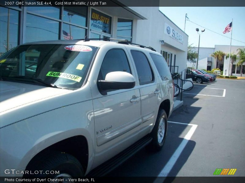 Gold Mist Metallic / Light Tan 2007 GMC Yukon SLE 4x4