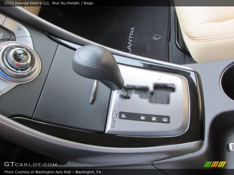 Blue Sky Metallic / Beige 2013 Hyundai Elantra GLS