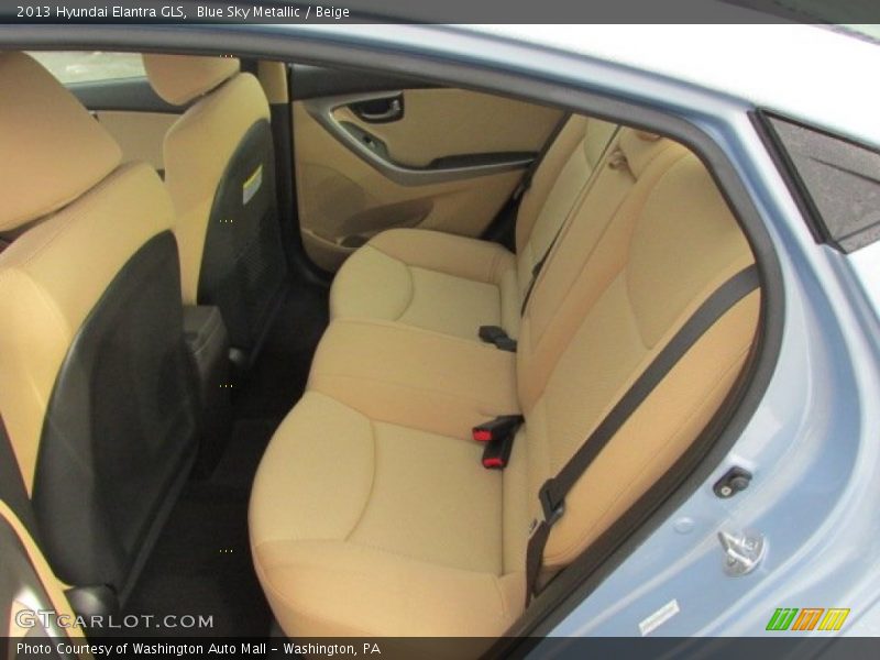 Blue Sky Metallic / Beige 2013 Hyundai Elantra GLS