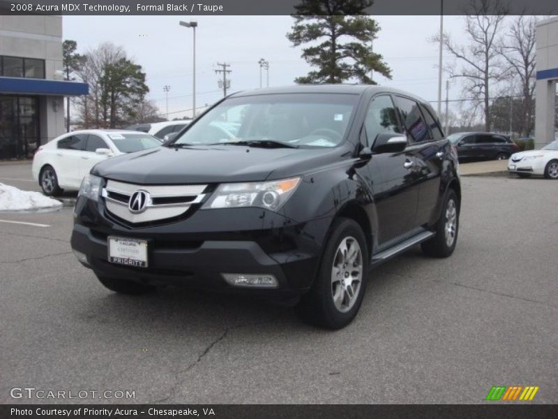 Formal Black / Taupe 2008 Acura MDX Technology