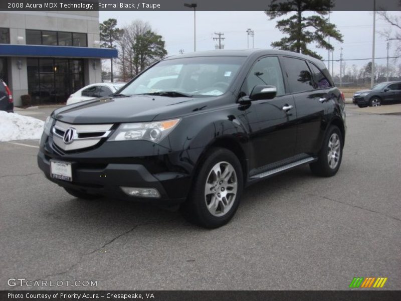 Formal Black / Taupe 2008 Acura MDX Technology