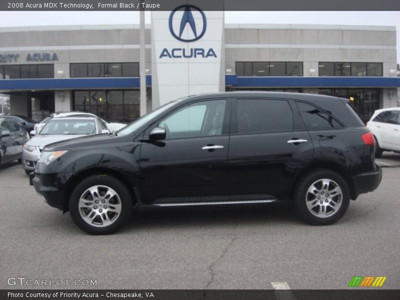 Formal Black / Taupe 2008 Acura MDX Technology