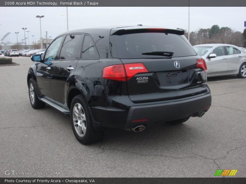 Formal Black / Taupe 2008 Acura MDX Technology