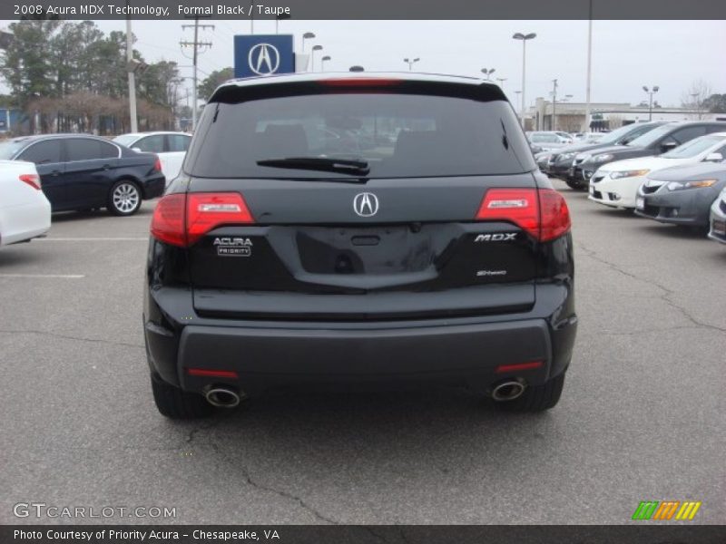Formal Black / Taupe 2008 Acura MDX Technology