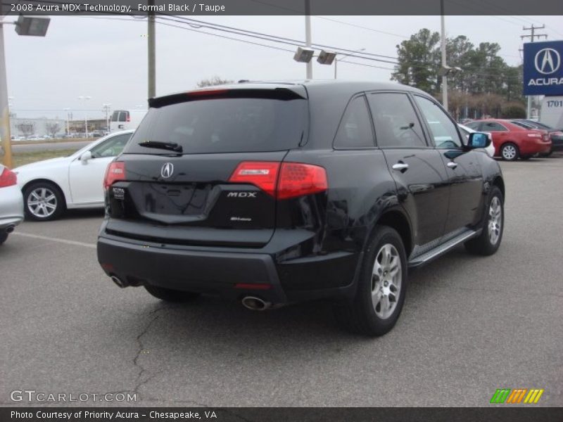 Formal Black / Taupe 2008 Acura MDX Technology