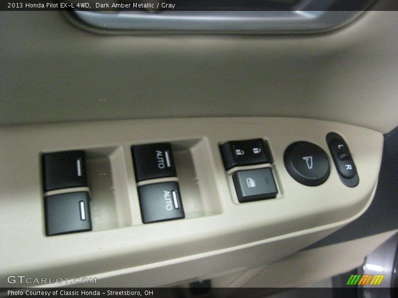 Dark Amber Metallic / Gray 2013 Honda Pilot EX-L 4WD