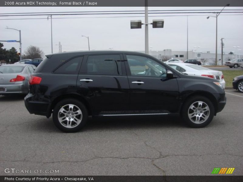 Formal Black / Taupe 2008 Acura MDX Technology