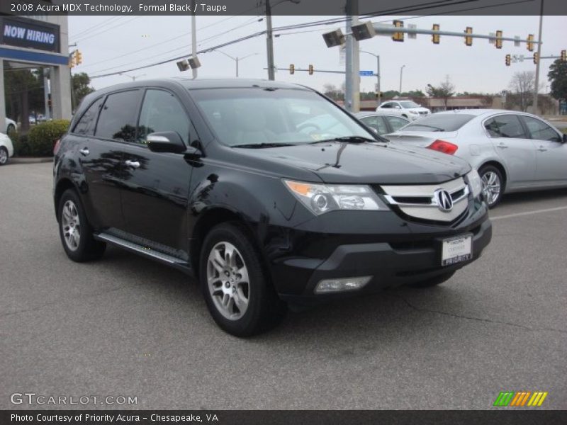 Formal Black / Taupe 2008 Acura MDX Technology
