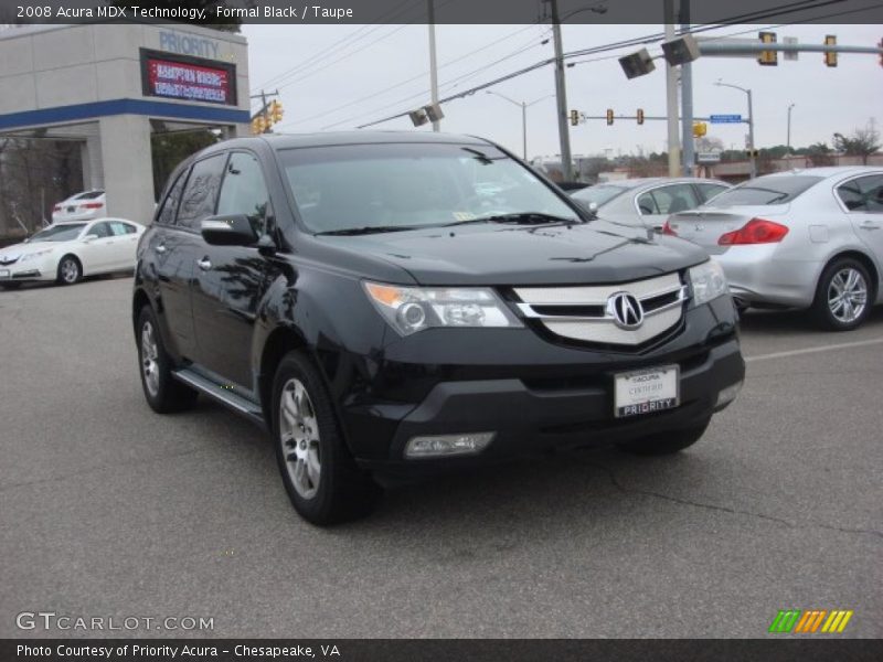 Formal Black / Taupe 2008 Acura MDX Technology