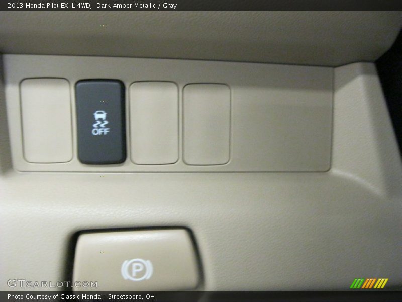Dark Amber Metallic / Gray 2013 Honda Pilot EX-L 4WD