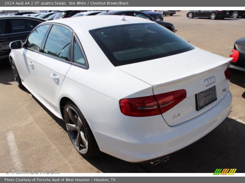 Ibis White / Chestnut Brown/Black 2014 Audi A4 2.0T quattro Sedan