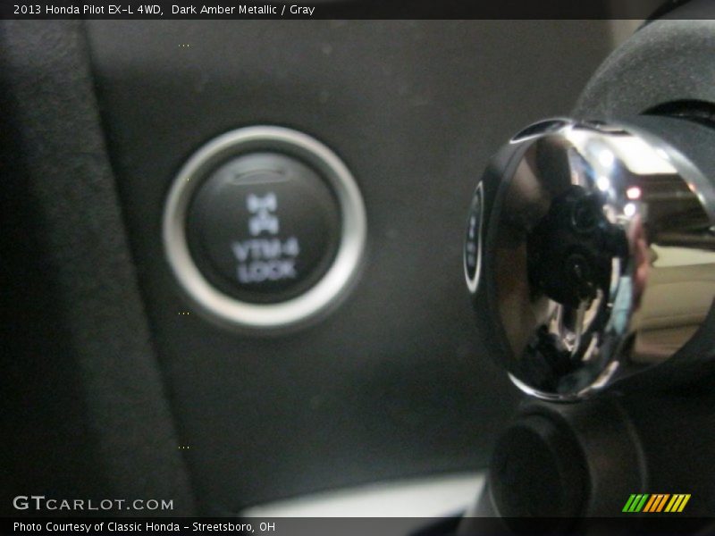 Dark Amber Metallic / Gray 2013 Honda Pilot EX-L 4WD