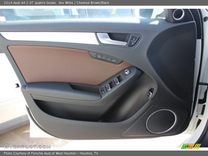 Ibis White / Chestnut Brown/Black 2014 Audi A4 2.0T quattro Sedan