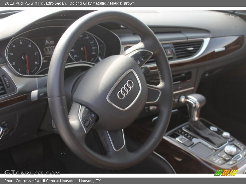 Oolong Gray Metallic / Nougat Brown 2013 Audi A6 3.0T quattro Sedan