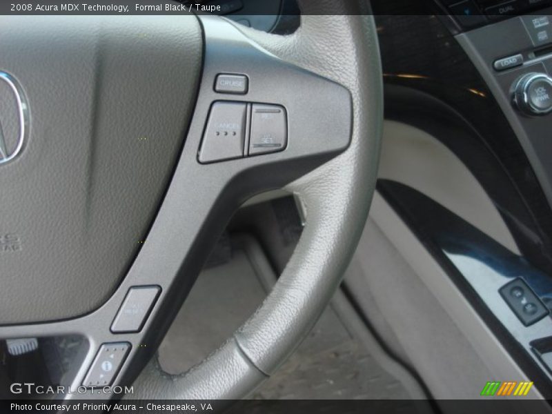 Formal Black / Taupe 2008 Acura MDX Technology