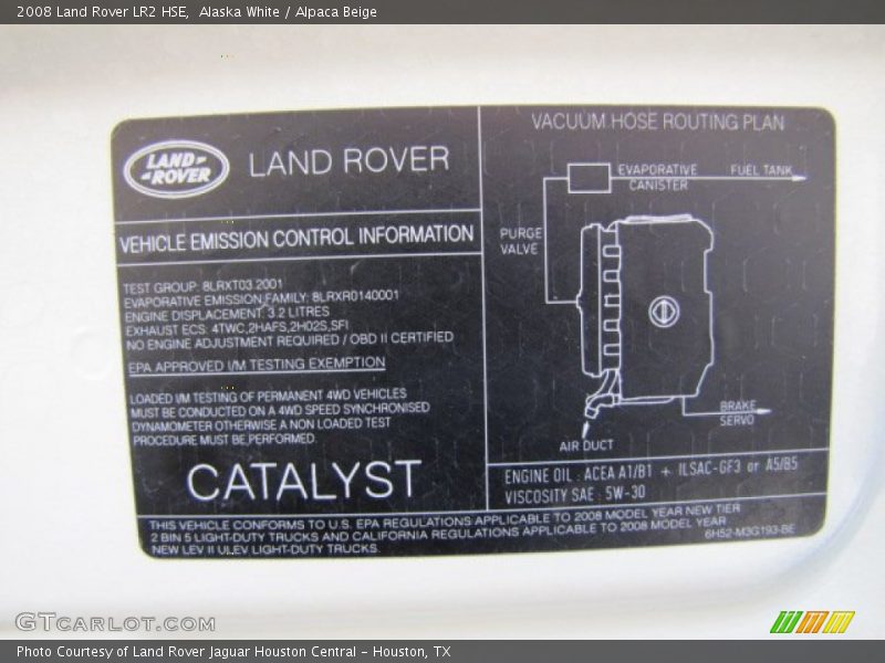 Alaska White / Alpaca Beige 2008 Land Rover LR2 HSE