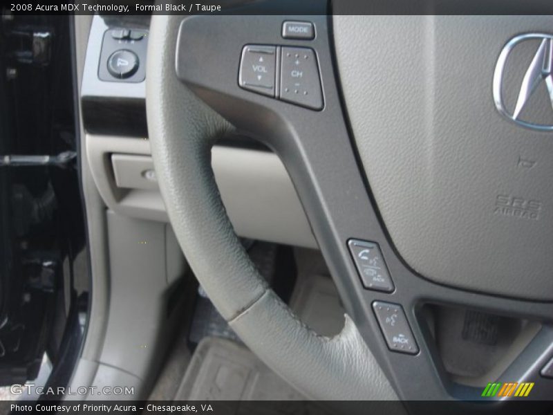 Formal Black / Taupe 2008 Acura MDX Technology