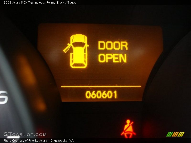 Formal Black / Taupe 2008 Acura MDX Technology