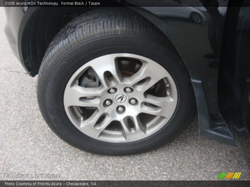 Formal Black / Taupe 2008 Acura MDX Technology