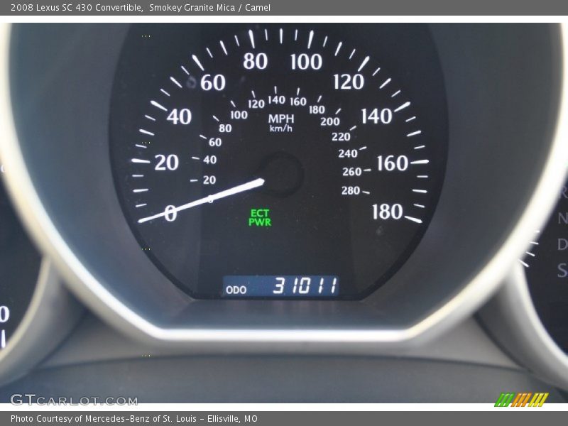 Smokey Granite Mica / Camel 2008 Lexus SC 430 Convertible