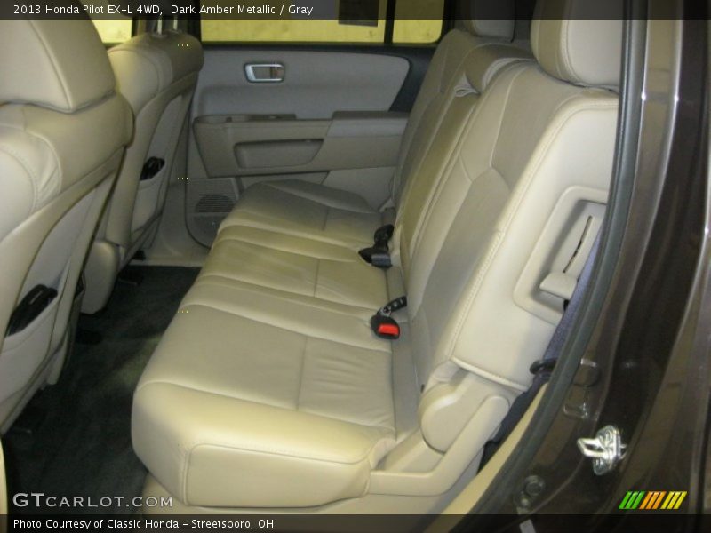 Dark Amber Metallic / Gray 2013 Honda Pilot EX-L 4WD