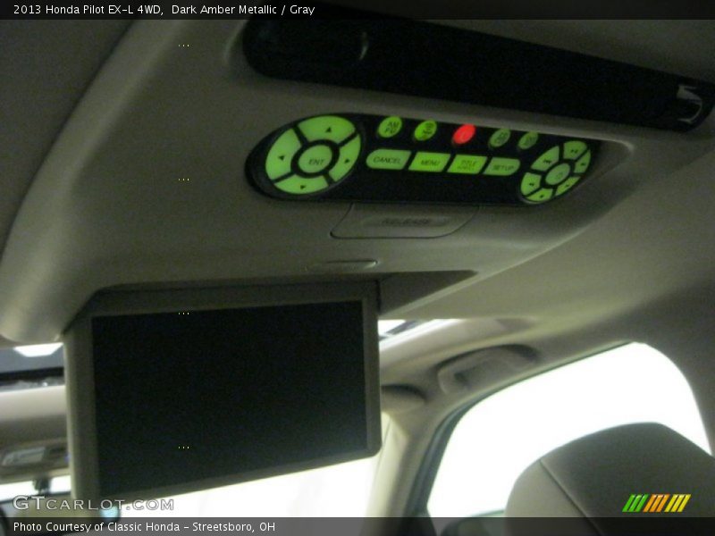 Dark Amber Metallic / Gray 2013 Honda Pilot EX-L 4WD