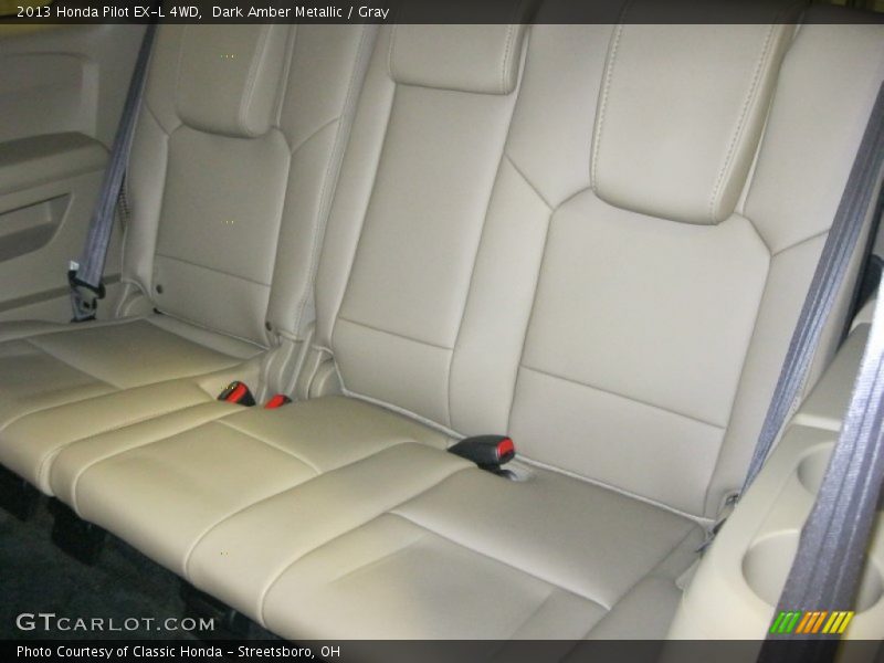 Dark Amber Metallic / Gray 2013 Honda Pilot EX-L 4WD