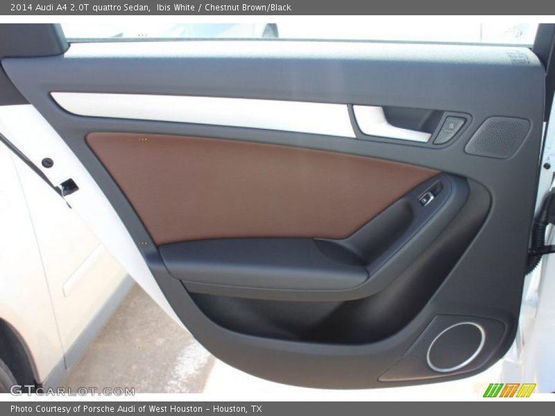 Ibis White / Chestnut Brown/Black 2014 Audi A4 2.0T quattro Sedan