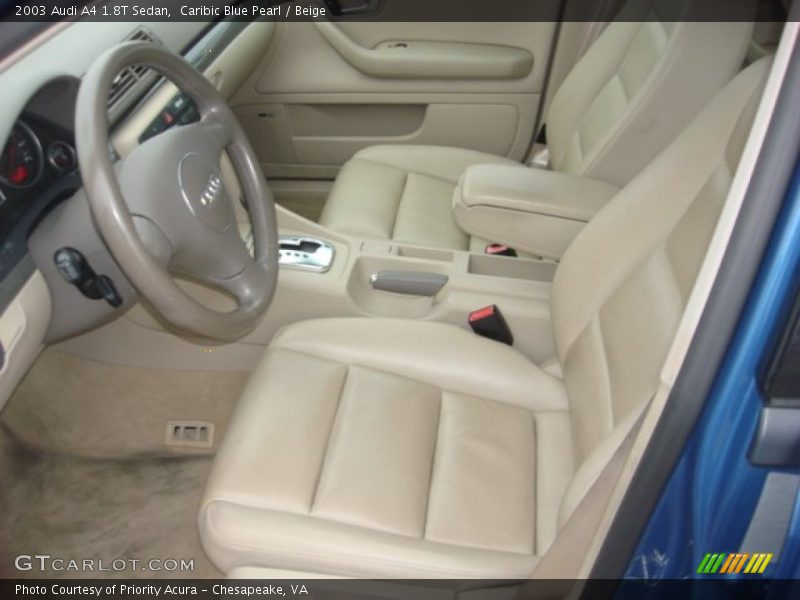 Front Seat of 2003 A4 1.8T Sedan