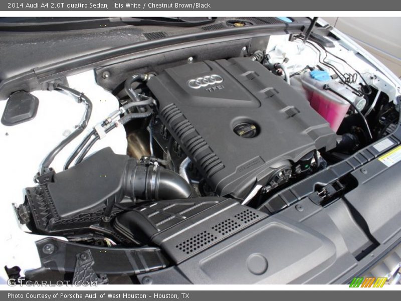 Ibis White / Chestnut Brown/Black 2014 Audi A4 2.0T quattro Sedan