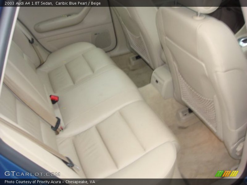 Caribic Blue Pearl / Beige 2003 Audi A4 1.8T Sedan