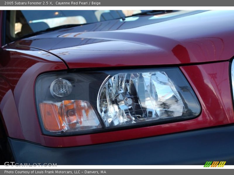 Cayenne Red Pearl / Beige 2005 Subaru Forester 2.5 X