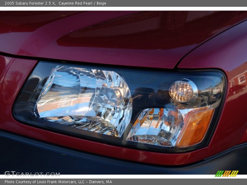 Cayenne Red Pearl / Beige 2005 Subaru Forester 2.5 X