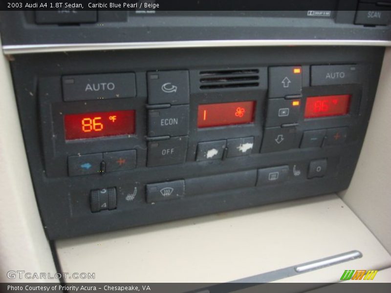Controls of 2003 A4 1.8T Sedan