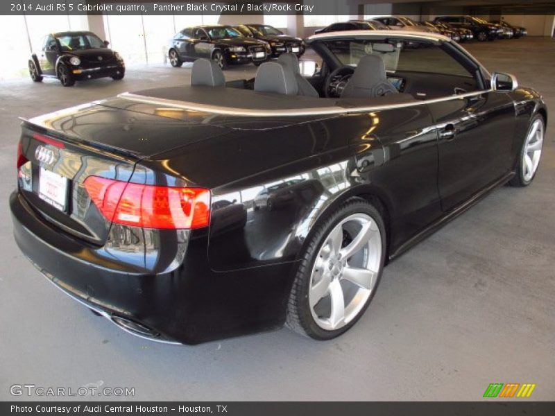 Panther Black Crystal / Black/Rock Gray 2014 Audi RS 5 Cabriolet quattro