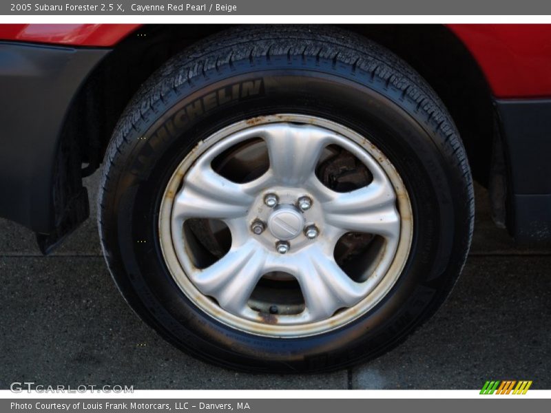 Cayenne Red Pearl / Beige 2005 Subaru Forester 2.5 X