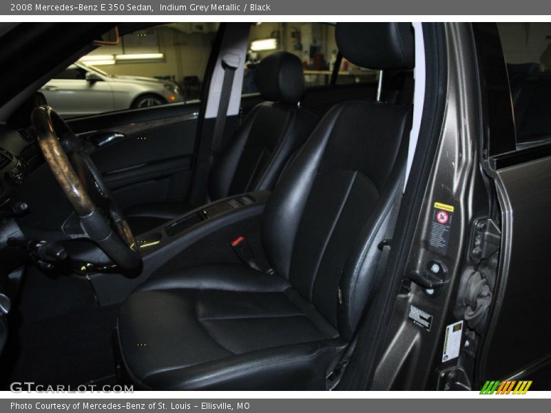 Indium Grey Metallic / Black 2008 Mercedes-Benz E 350 Sedan