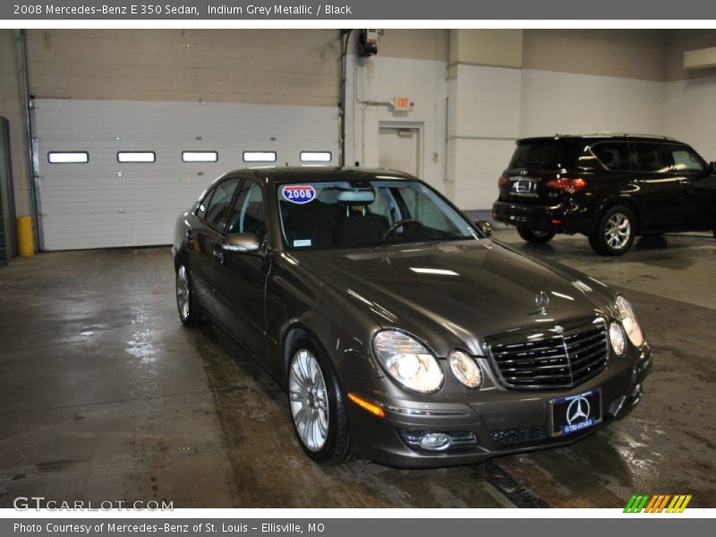 Indium Grey Metallic / Black 2008 Mercedes-Benz E 350 Sedan
