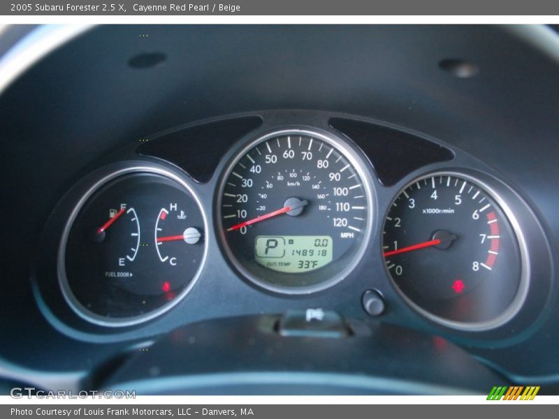  2005 Forester 2.5 X 2.5 X Gauges