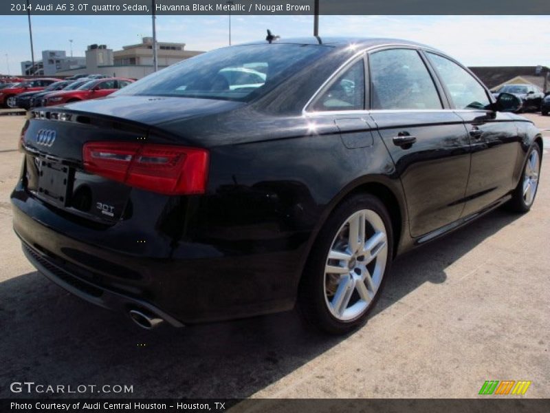 Havanna Black Metallic / Nougat Brown 2014 Audi A6 3.0T quattro Sedan